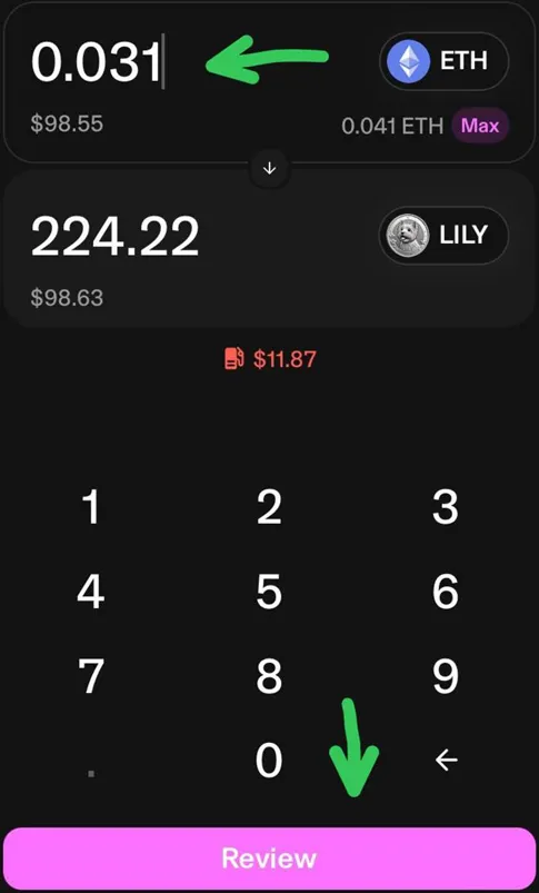 5 lily uniswap wallet guide swap amount